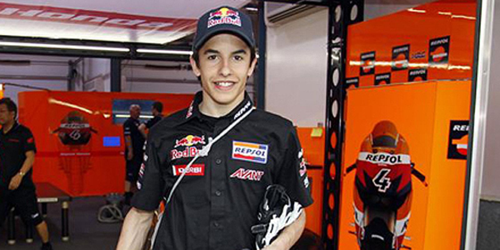 El piloto español Marc Márquez no pudo dar una sola vuelta al Circuito de Cataluña en la última jornada de pruebas de 2010 debido a la lluvia.