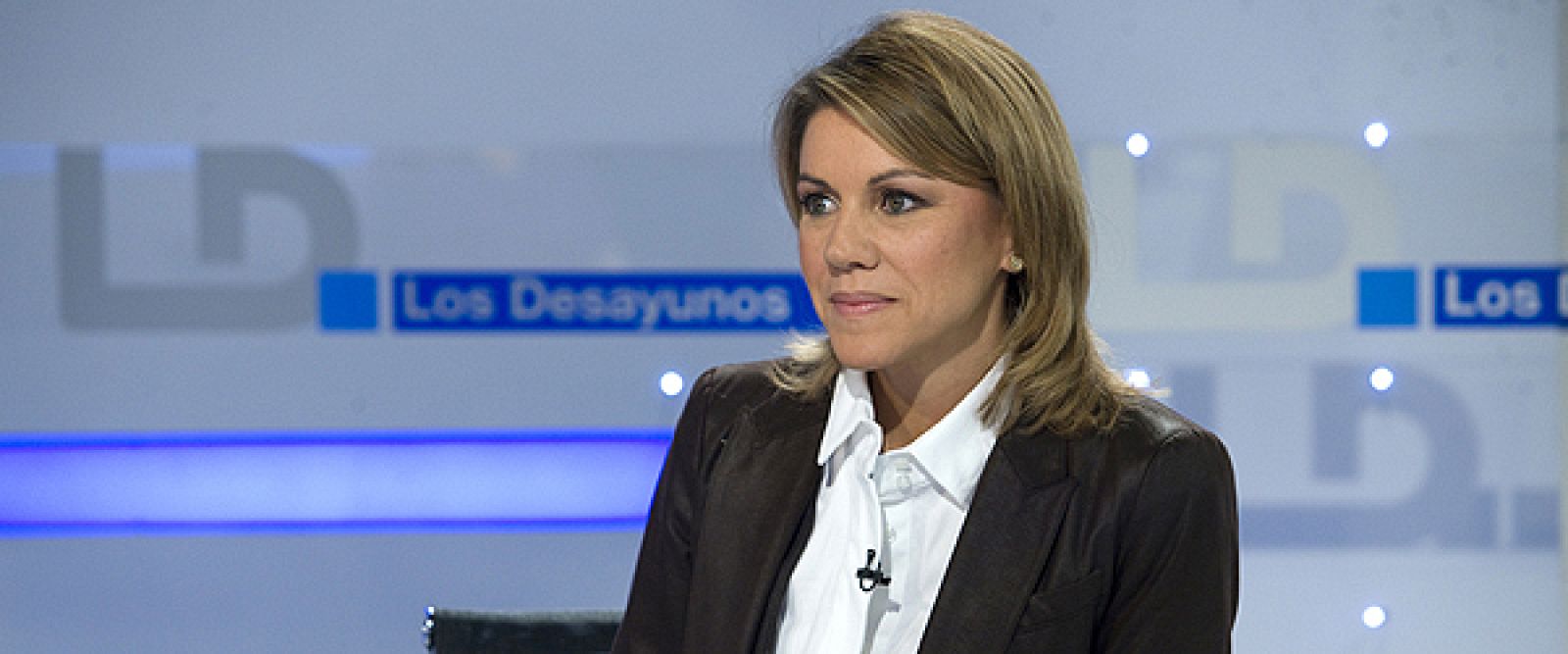 Mª Dolores de Cospedal en Los desayunos de TVE