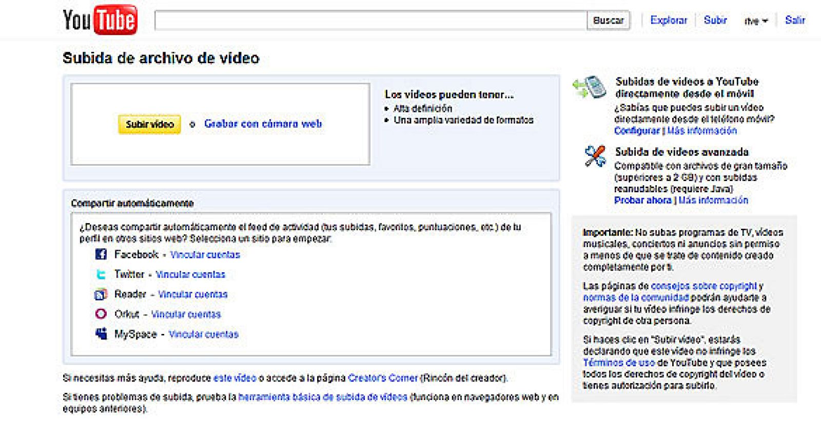 YouTube permitirá a usuarios restringidos subir vídeos sin límite de duración