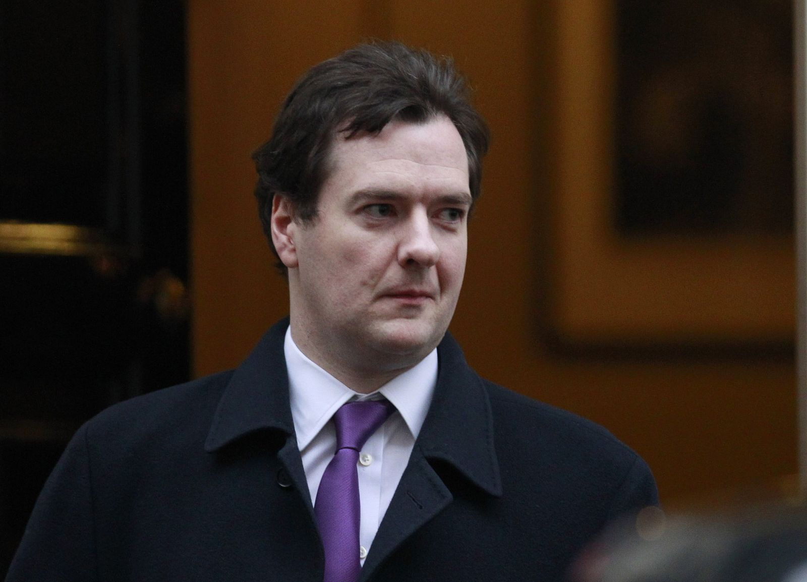 Britain's Chancellor of the Exchequer George Osborne leaves number 10 Downing Street, after a cabinet meeting in London