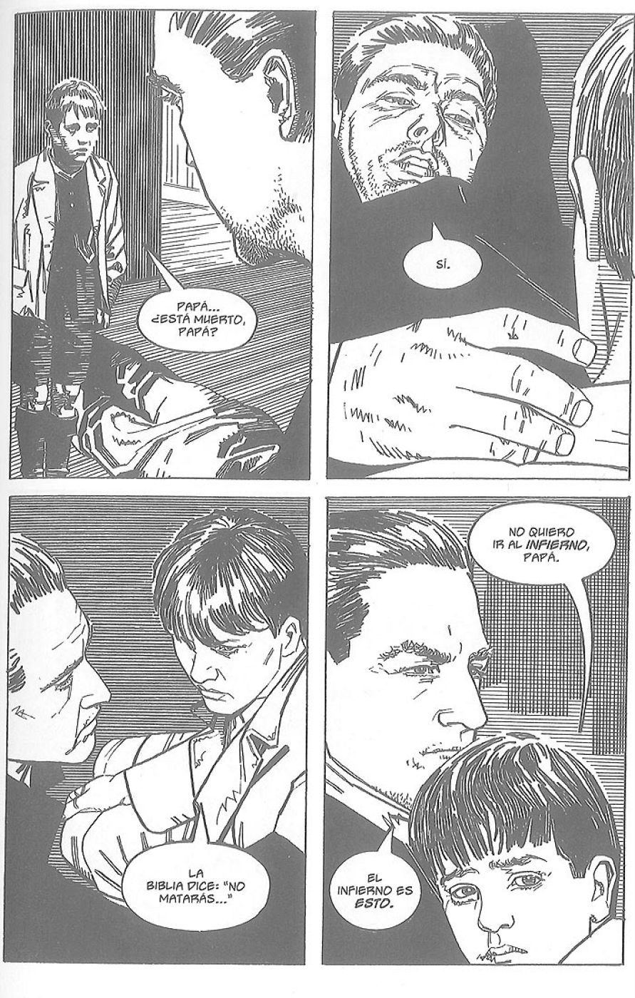 Página de 'Camino a la Perdición', de Max Allan Collins y Richard Piers Rayner