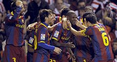 Abidal da la sorpresa en San Mamés y lleva al Barcelona a cuartos