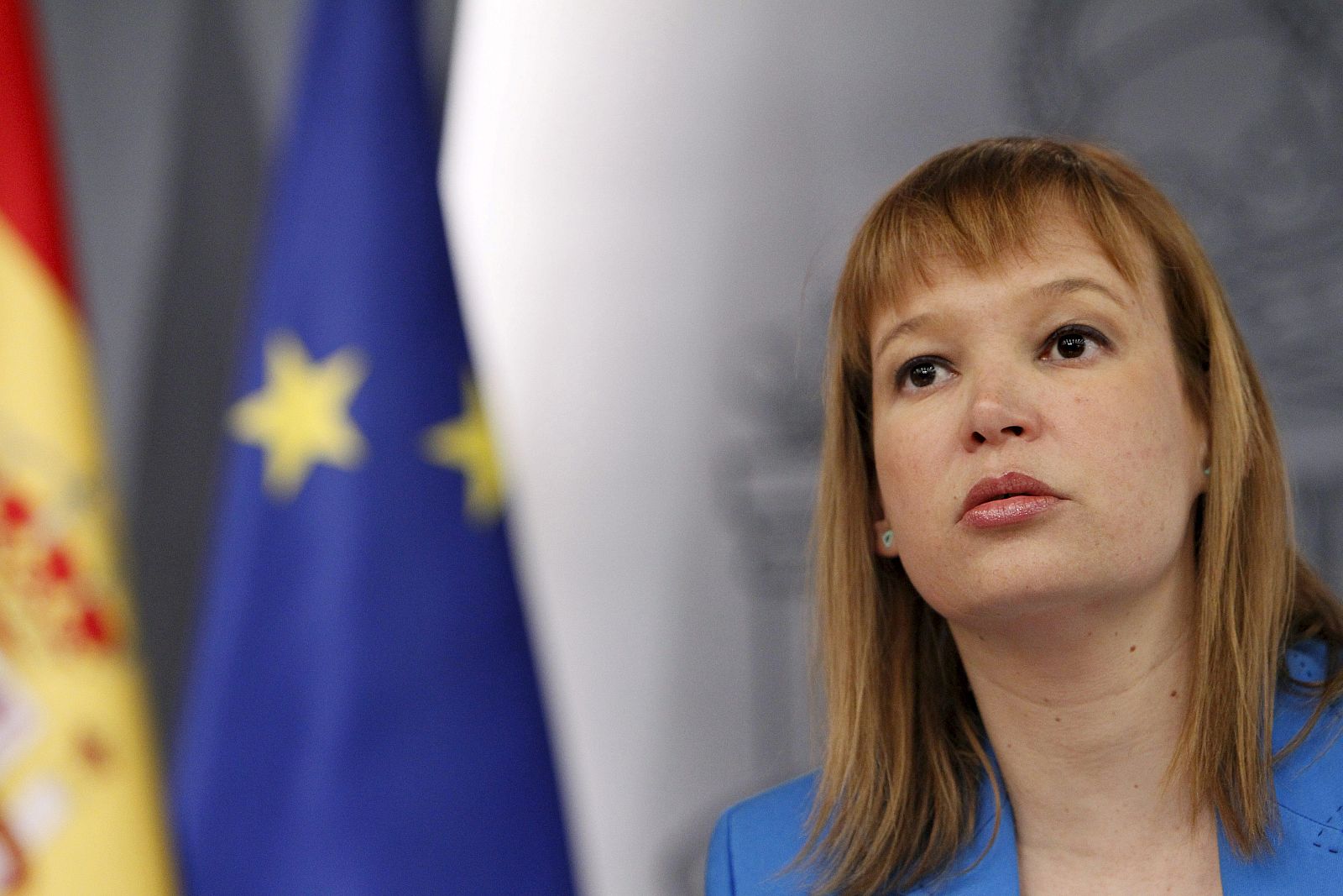 Leire Pajín en la rueda de prensa tras el Consejo de Ministros