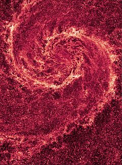 La Galaxia Remolino se 'ruboriza' ante el Hubble