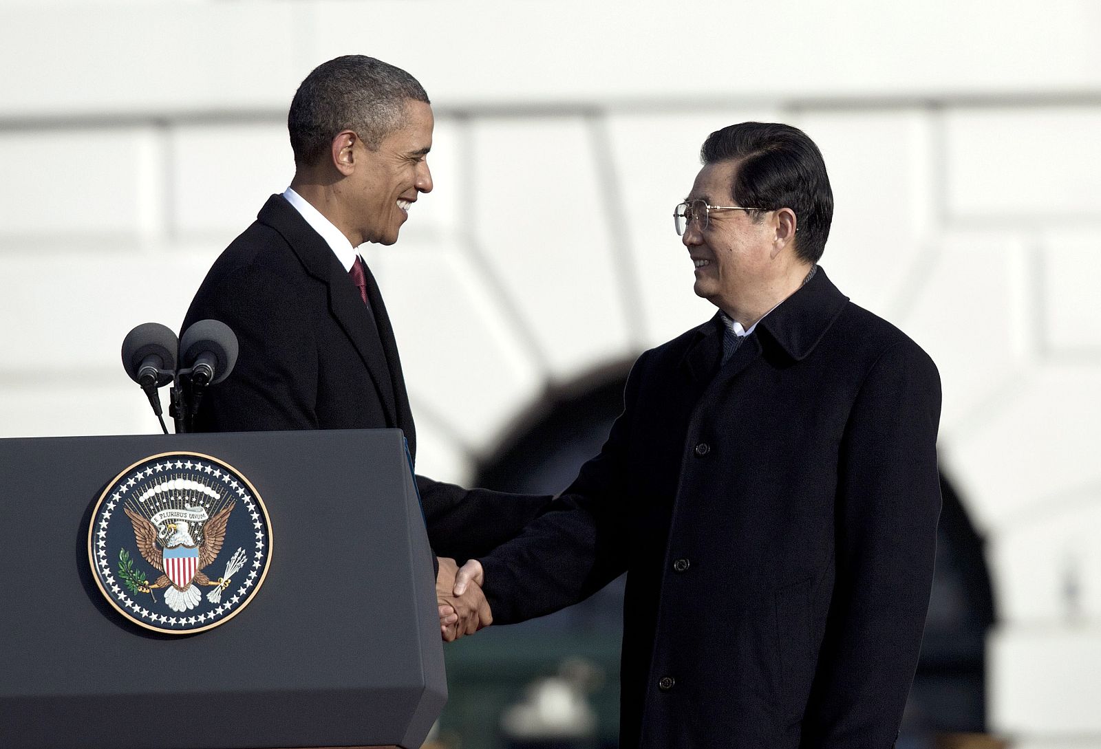 Obama Hosts Chinese President Hu Jintao For State Visit At White House