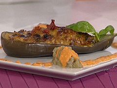 Berenjenas rellenas con salsa (21/01/11)