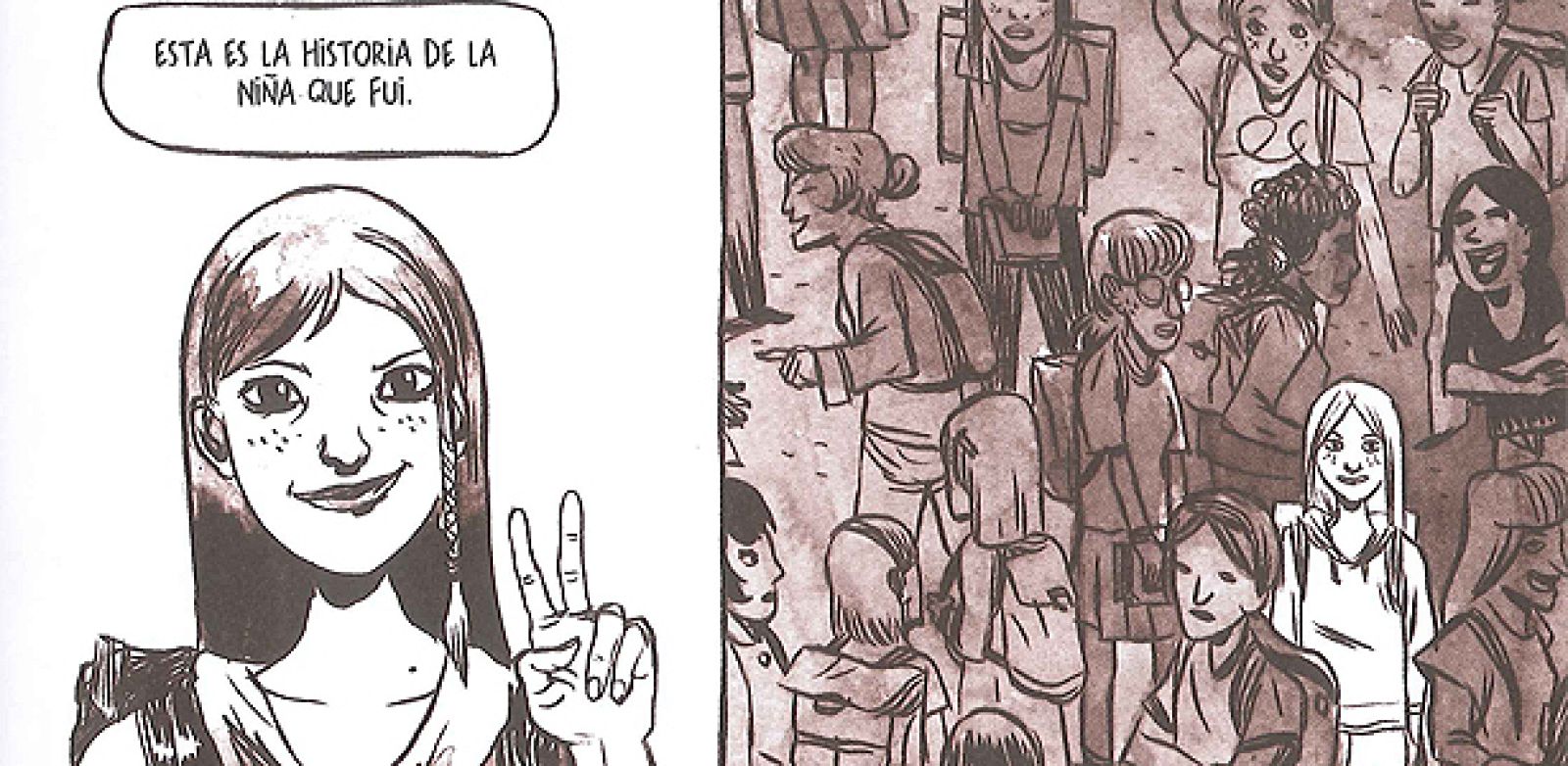 Viñetas de 'La niña que fui', de Blazy, Safieddine y Renart