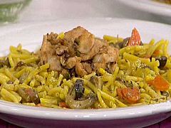 Fideos con setas y congrio (01/02/11)