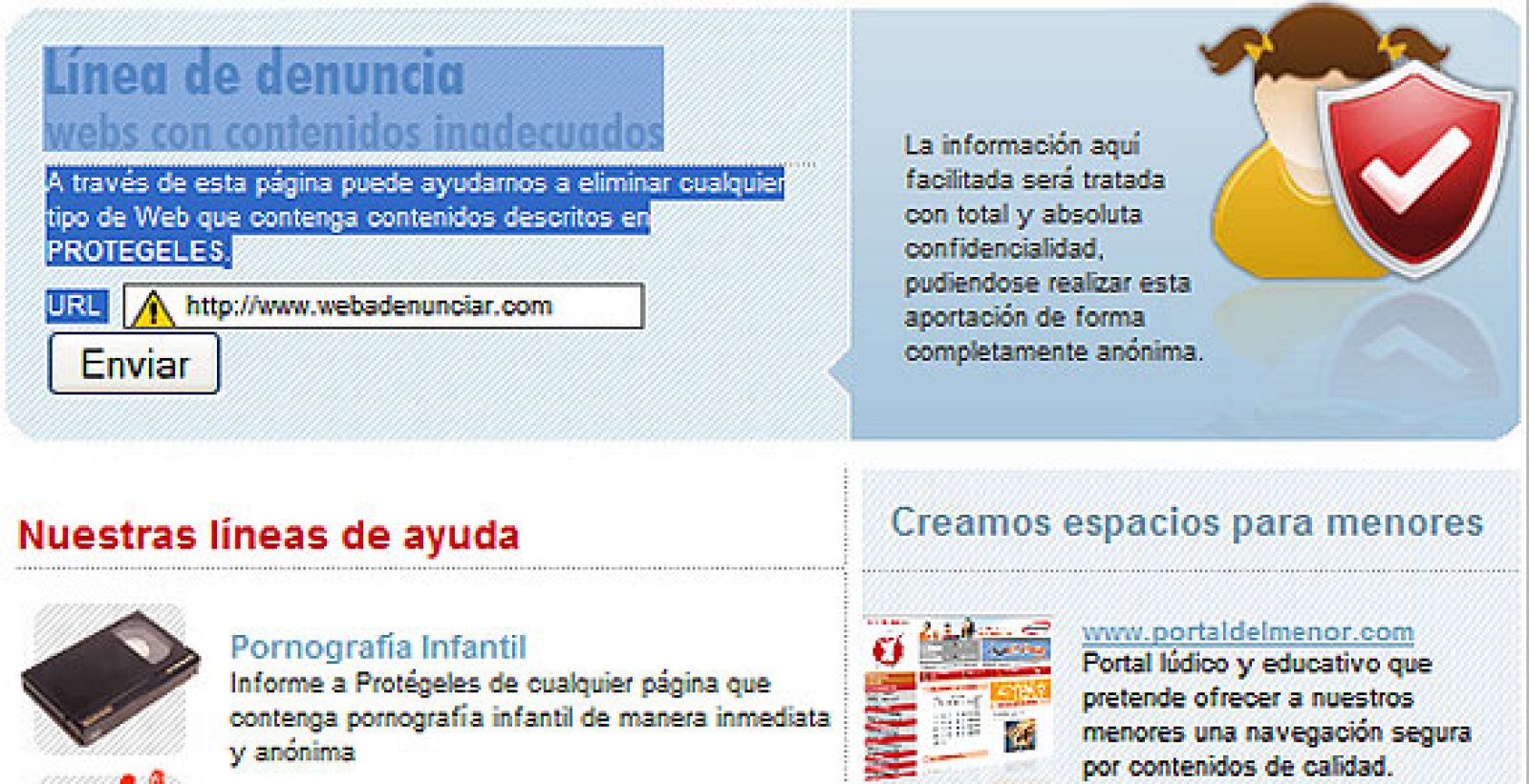 Las denuncias se podrán realizar mediante un 'simple click' a través de las cuatro operadoras móviles