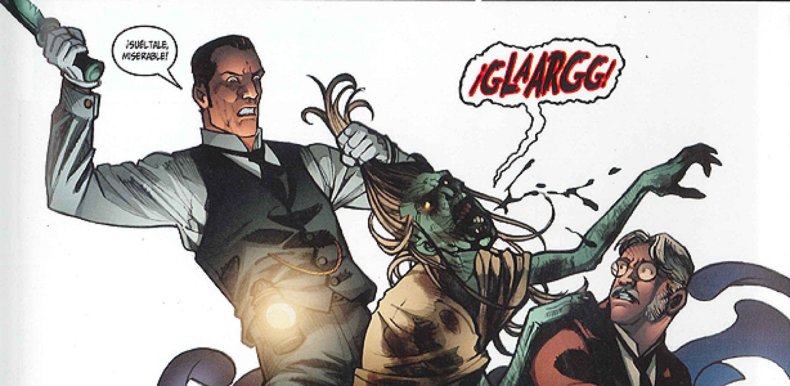 Viñeta de 'Victorian undead', de Ian Edginton y Davide Fabbri