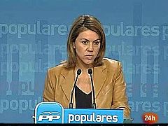 De Cospedal: "Batasuna no puede presentarse a las elecciones, que actúe el Gobierno"