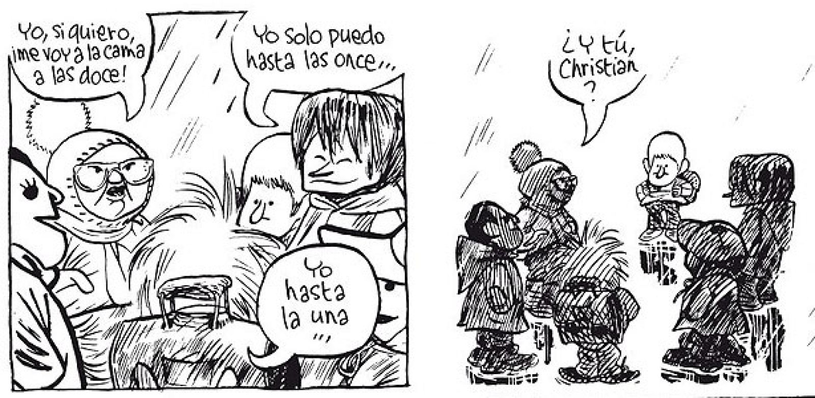 Viñetas de 'El pequeño Christian' de Blutch