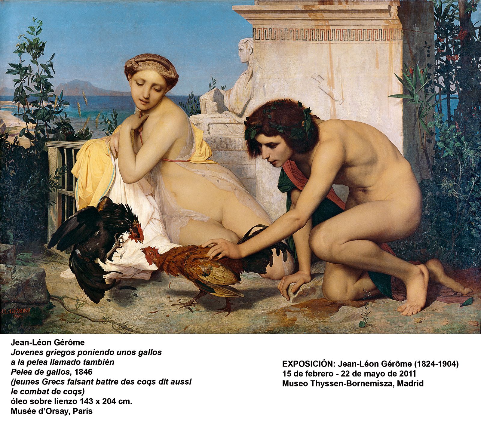 'Pelea de gallos', Jean-Léon Gérôme