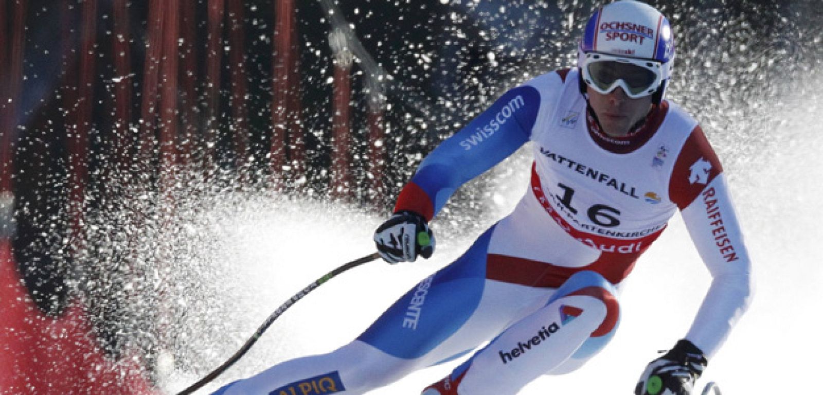 Janka compitiendo en el super gigante, en los mundiales de esquí alpino 2011