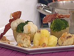 Coliflor y brécol con salsa de cebolla (21/02/11)