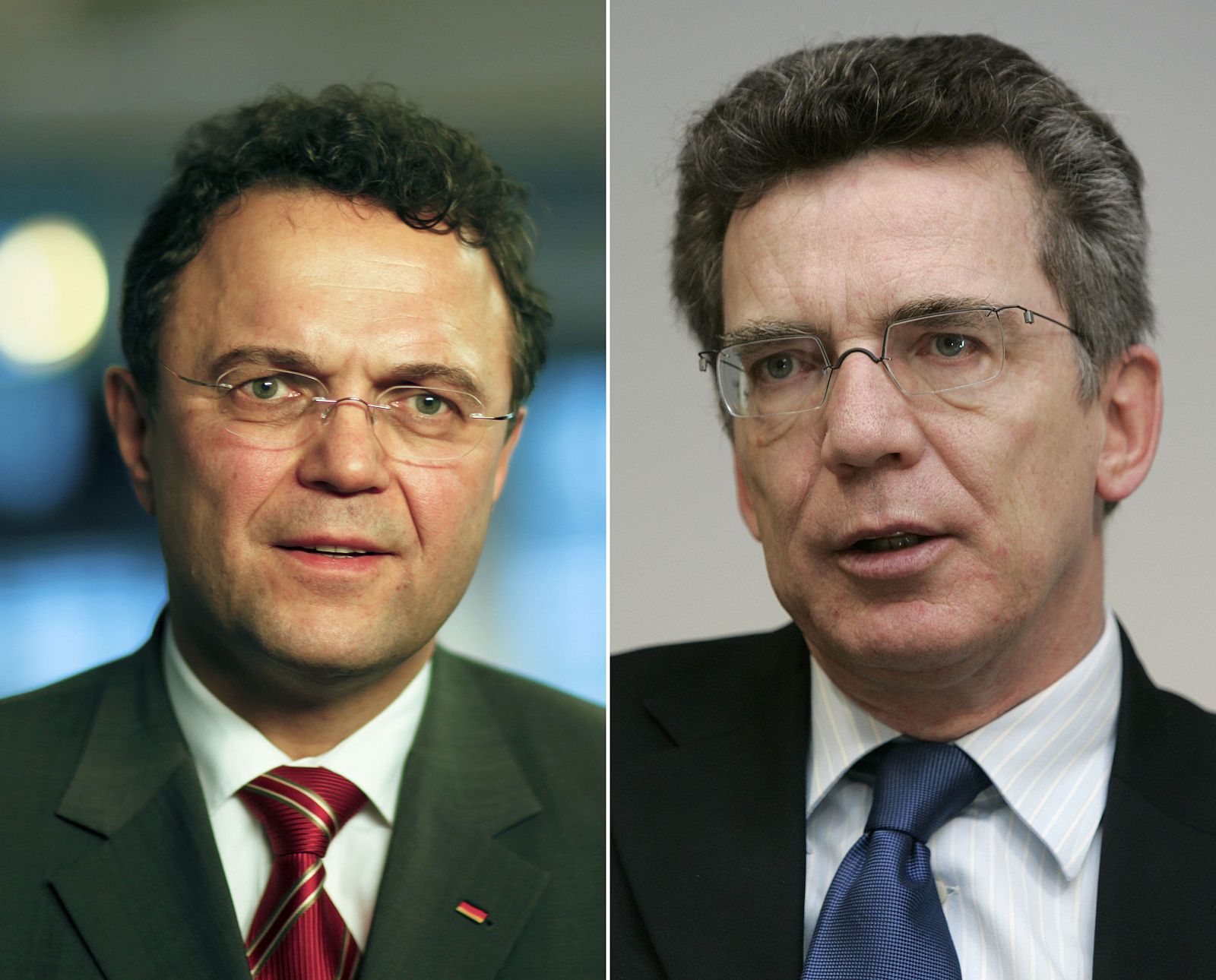 Los nuevos ministros alemanes de Defensa, Thomas de Maiziere, y de Interior, Hans-Peter Friedrich