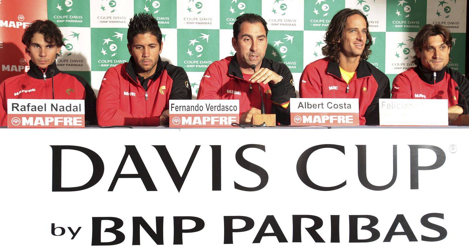 El equipo español de tenis