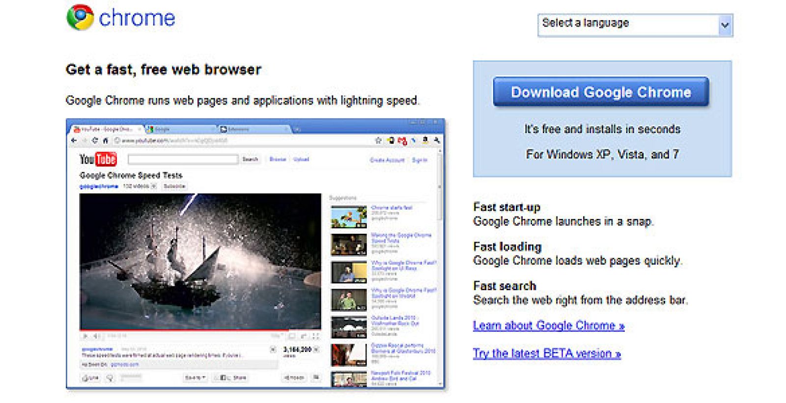 Ya se puede descargar la versión estable de Google Chrome 10