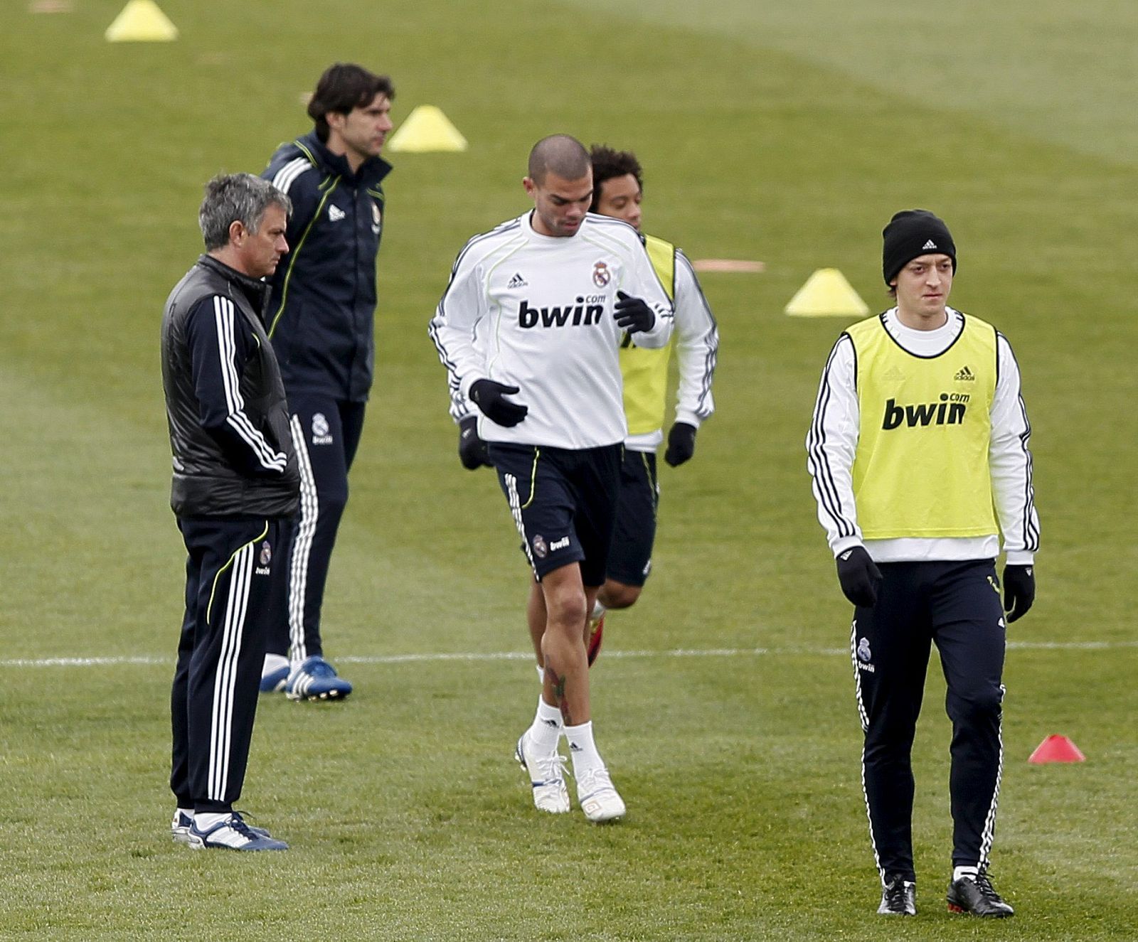 Entrenamiento del Real Madrid previo al partido contra el Hércules