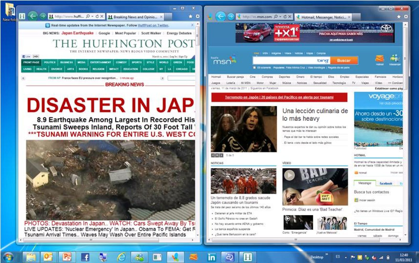 Así se ve el nuevo navegador Internet Explorer 9