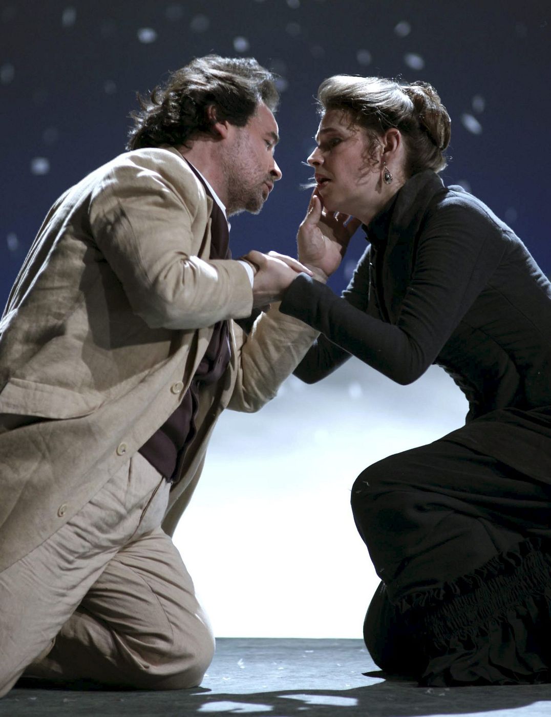 José Bros y Sophie Koch durante el ensayo general de 'Werther'