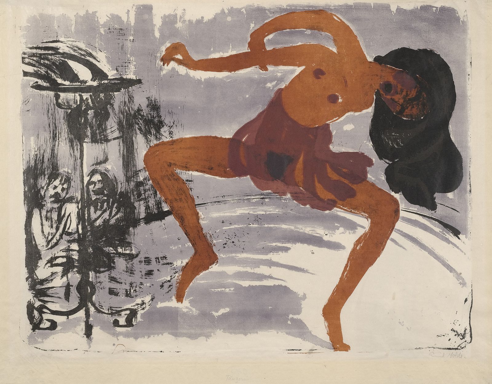 Emil Nolde. 'Bailarín' (Tänzerin). 1913. The Museum of Modern Art, New York. Regalo comprometido de Lynn G. Straus en memoria de Philip A. Straus, 2004.