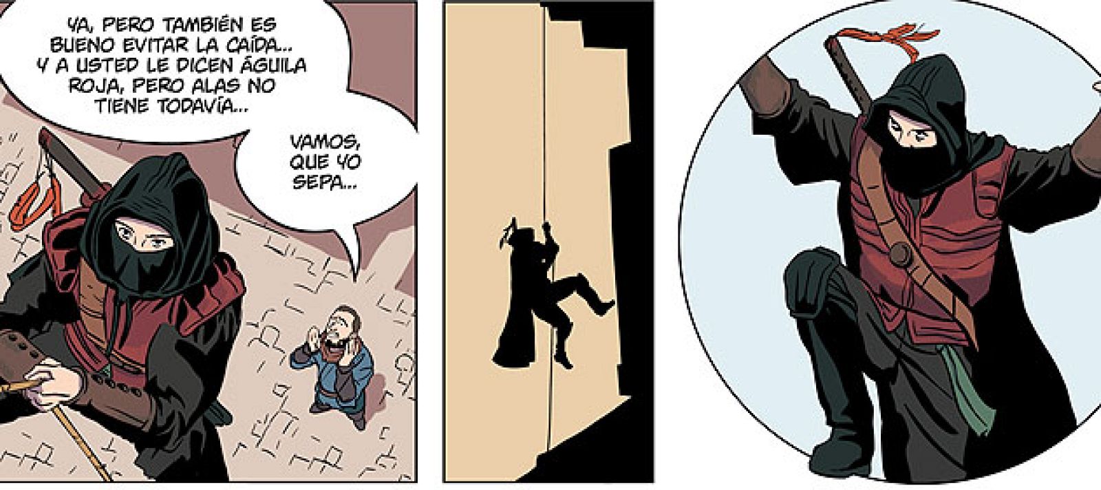 Viñetas de 'Aguila Roja, la sociedad del loto blanco', de Juanma Ruíz Córdoba y Álex Sierra