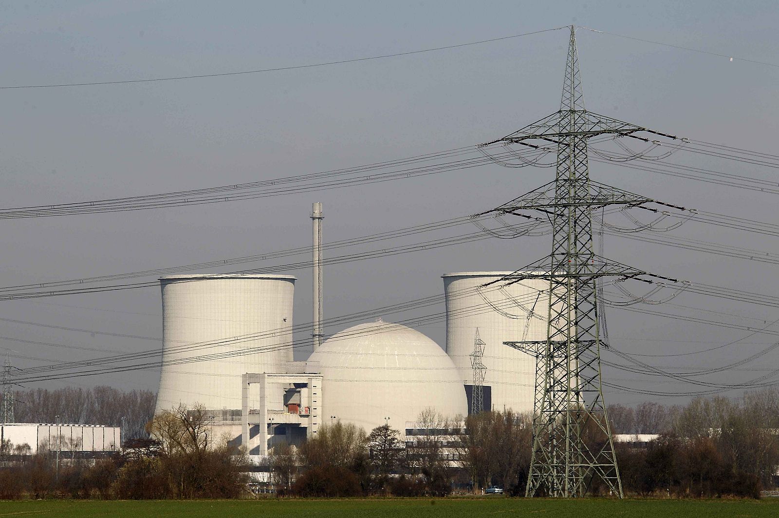 Central nuclear de la compañía energética RWE en Biblis (Alemania)