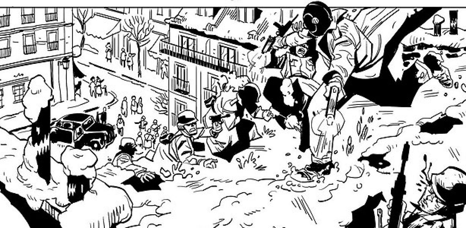 Viñeta de 'Silhouette', de víctor Santos y Jesús Alonso Iglesias