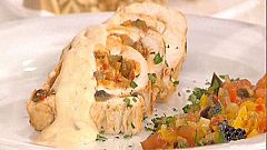 Pollo relleno de pisto con salsa bechamel (11/04/11)