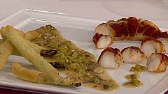 Colitas de rape alangostado con salsa al limón (13/04/11)