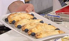 Empanadillas dulces con crema de frutas y ¿pescado congelado o fresco?