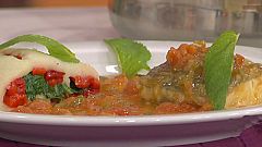 Bacalao en salsa con rollitos de patata (15/04/11)