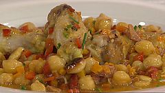 Puchero de pollo con garbanzos (18/04/11)