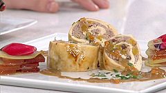 Menú nupcial: Pechuga de pollo relleno y vieiras