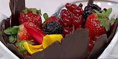 Postre nupcial - Cestas de chocolate (28/04/11)