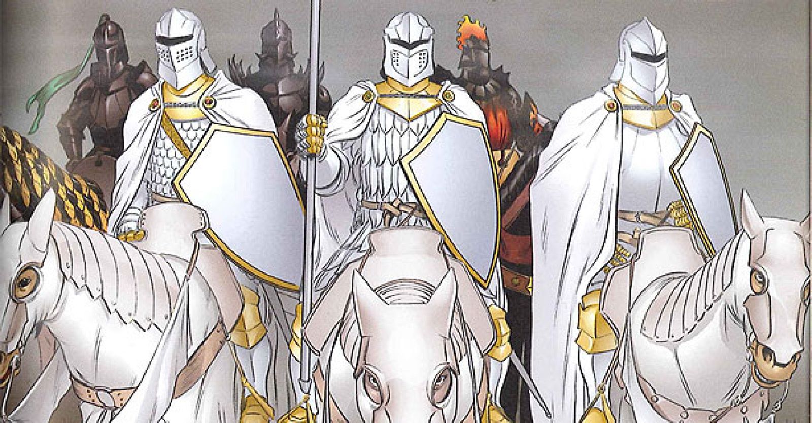 Fragmento de una viñeta de 'El caballero errante', de Ben Avery, Mike S. Miller y George R.R. Martin