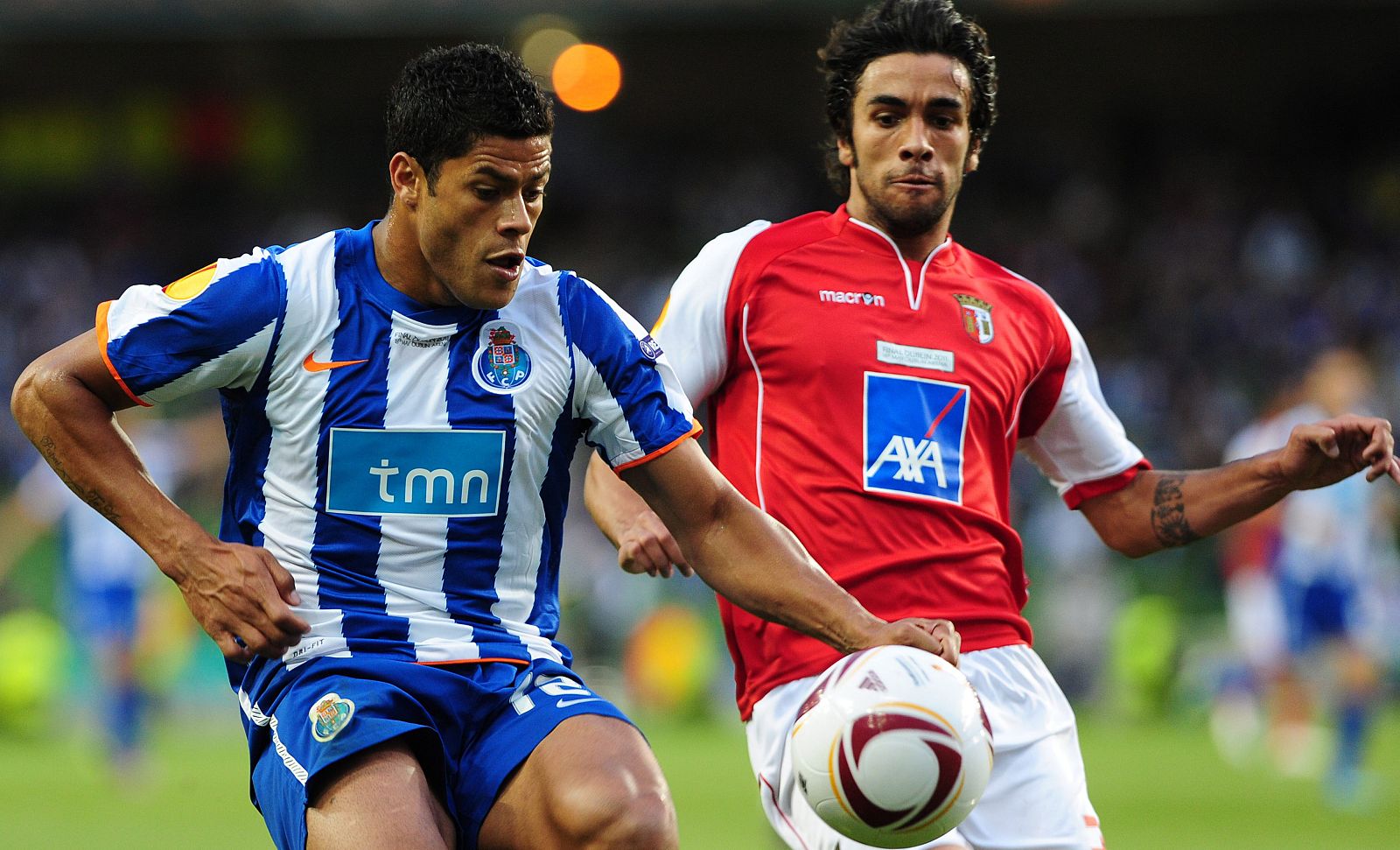 Silvio, con el Sporting de Braga, durante la final de la Liga Europa que su equipo perdió ante el Oporto.