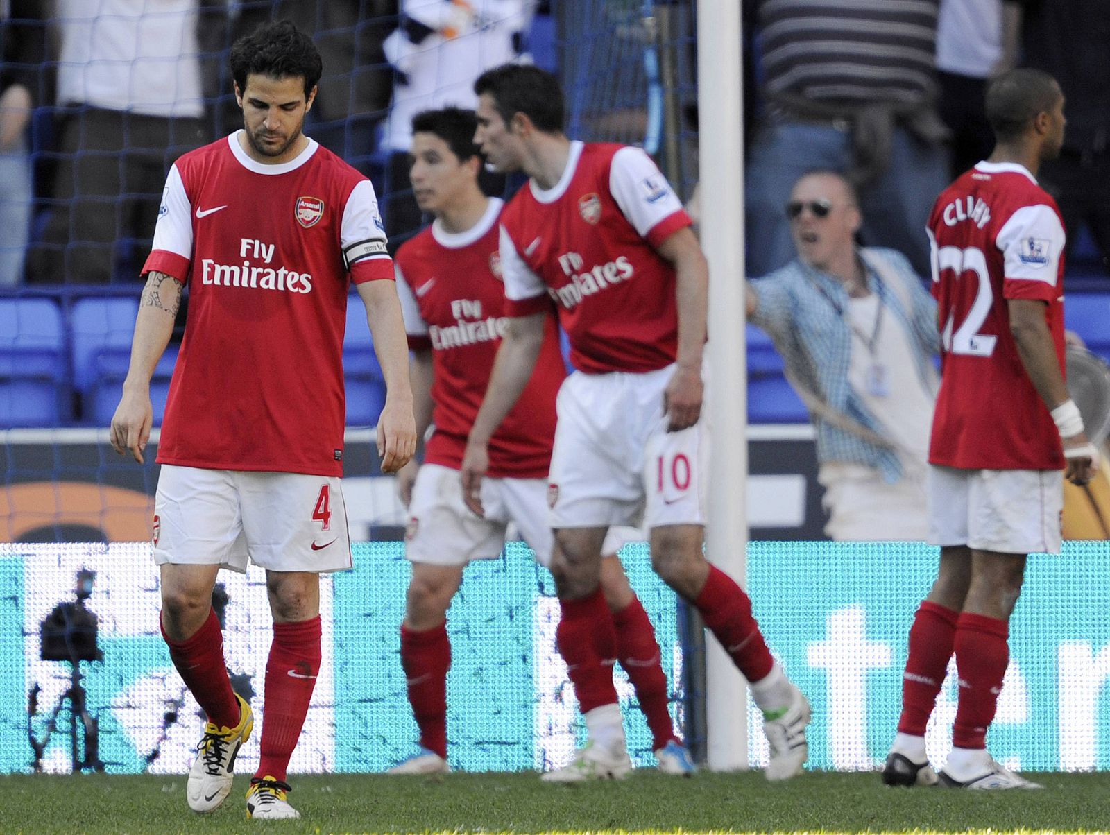 El jugador del Arsenal Cesc Fabregas durante un partido de esta temporada.