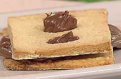 Galletas rellenas de chocolate