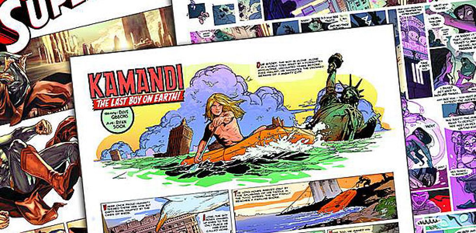 Páginas de 'Wednesday Comics'