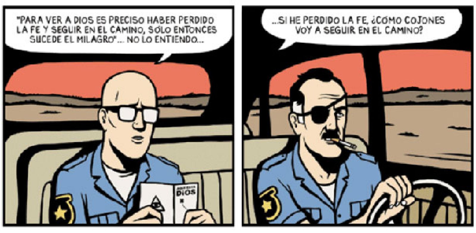 Viñetas de 'Tú me has matado', de David Sánchez