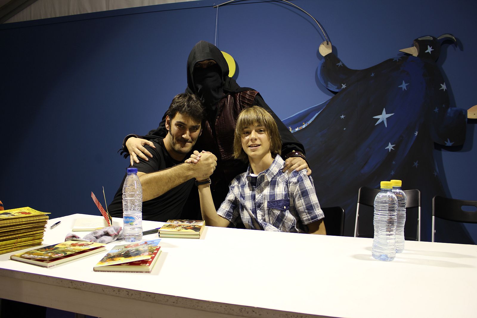 Guillermo Campra, Alonso en Águila Roja, no faltó a la presentación de la nueva colección de libro-juegos sobre la serie