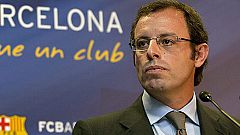 Sandro Rosell amenaza con romper relaciones con el Real Madrid