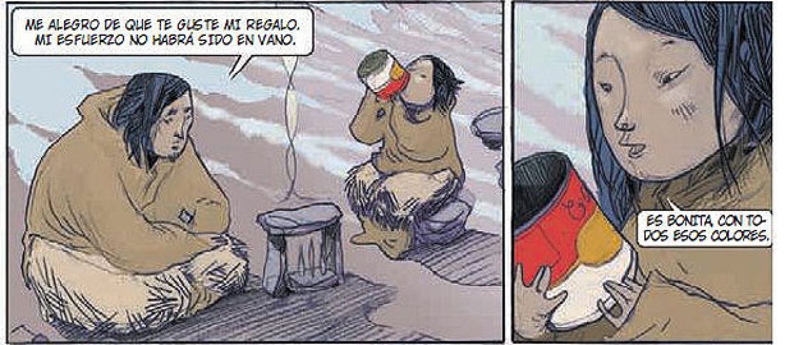 Viñetas de 'Groenlandia-Manhattan', de Chloé Cruchaudet