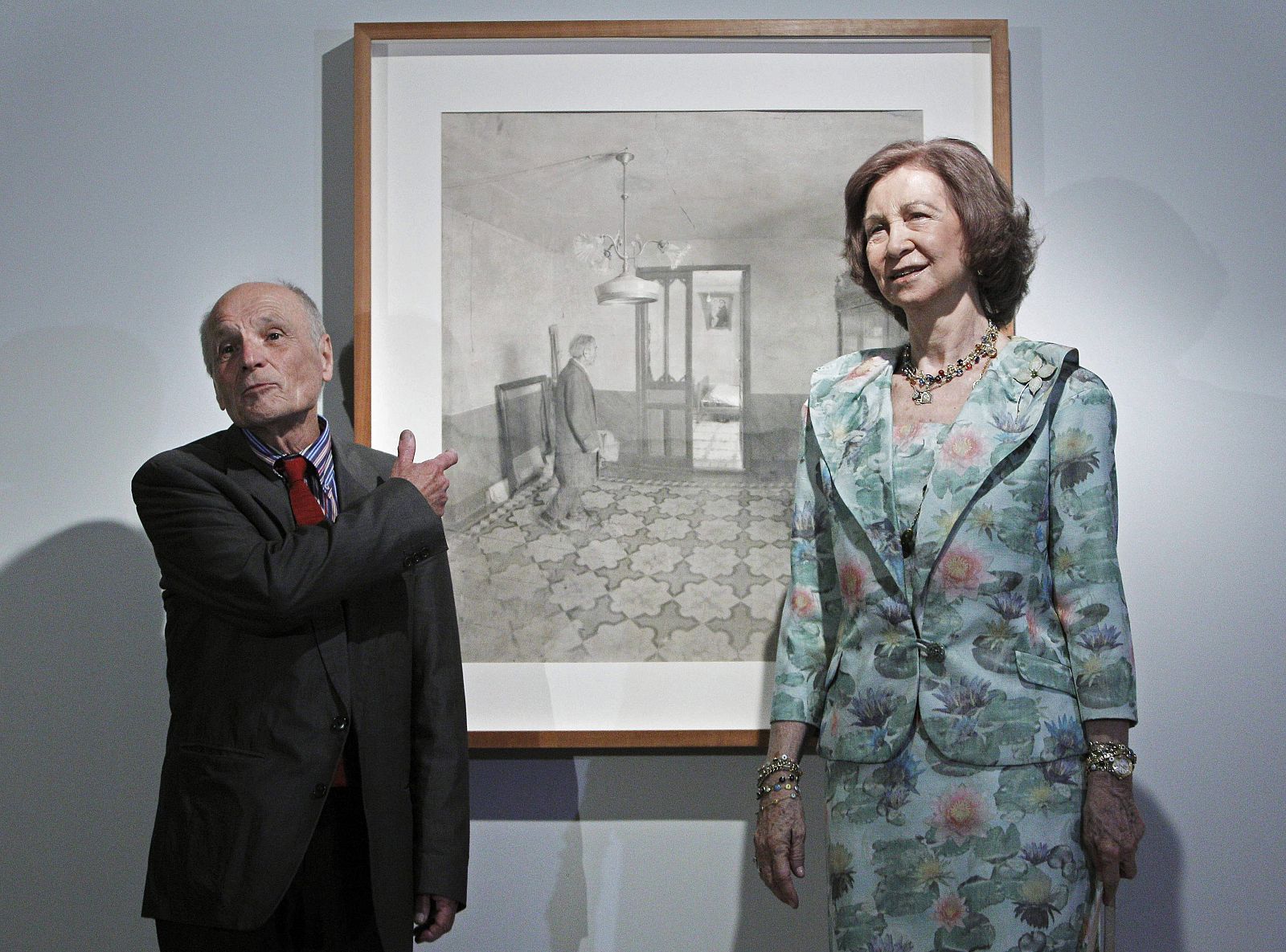 LA REINA INAGURA EXPOSICIÓN DE ANTONIO LÓPEZ EN MADRID