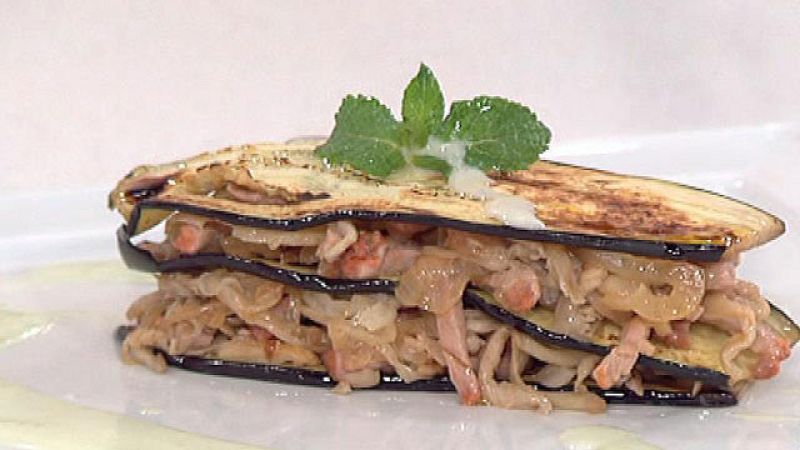 Berenjenas rellenas con salsa de pepino (04/07/2011)