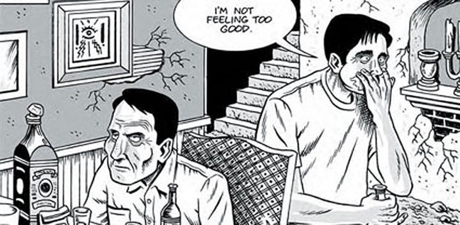 Fragmento de una viñetas de 'The Beats', de Harvey Pekar y Ed Piskor