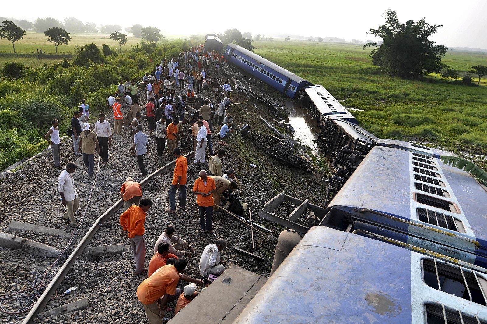 Accidente de tren en la India