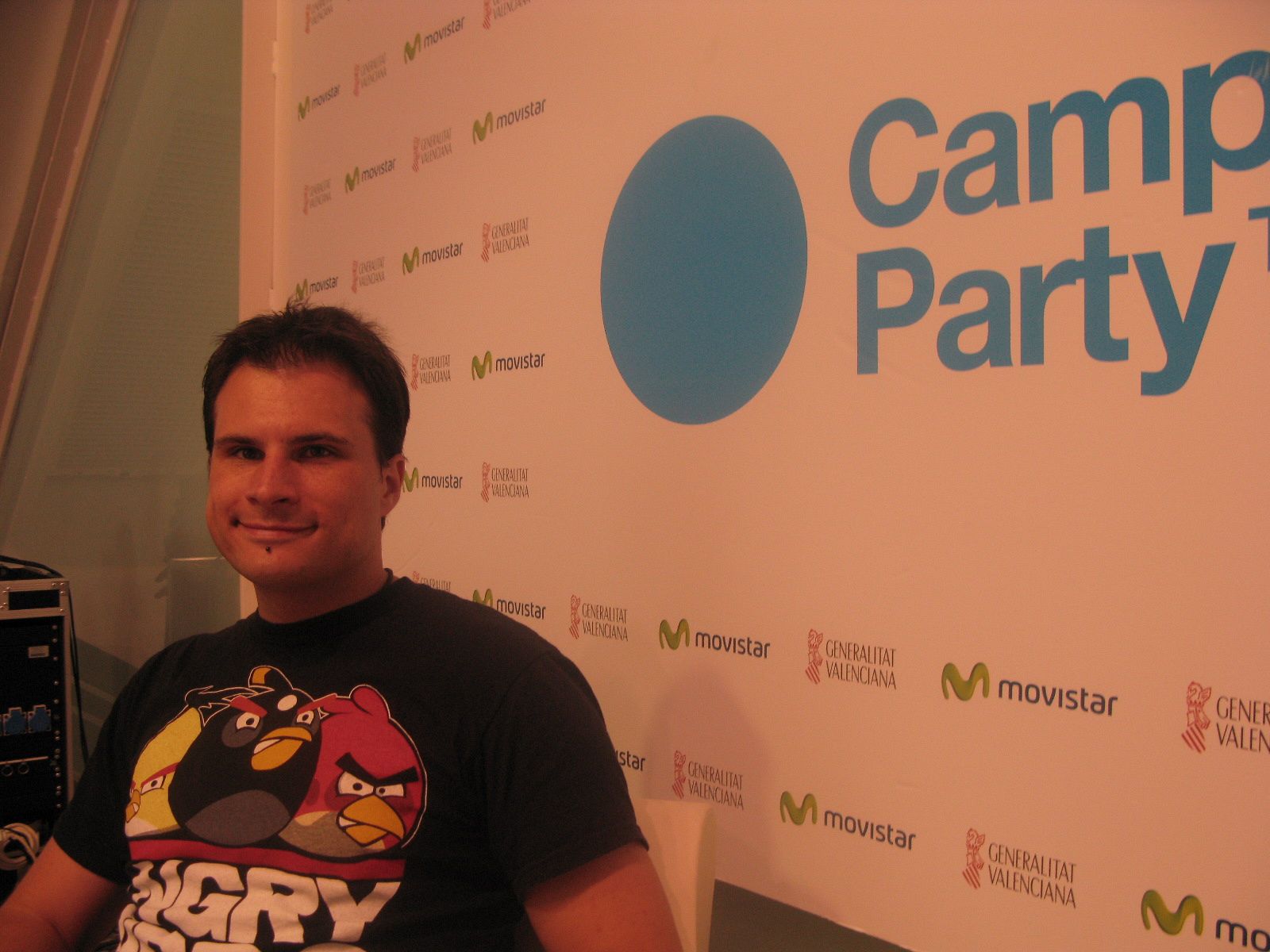 Julien Fourgeaud, product manager de Rovio, en la Campus Party de Valencia